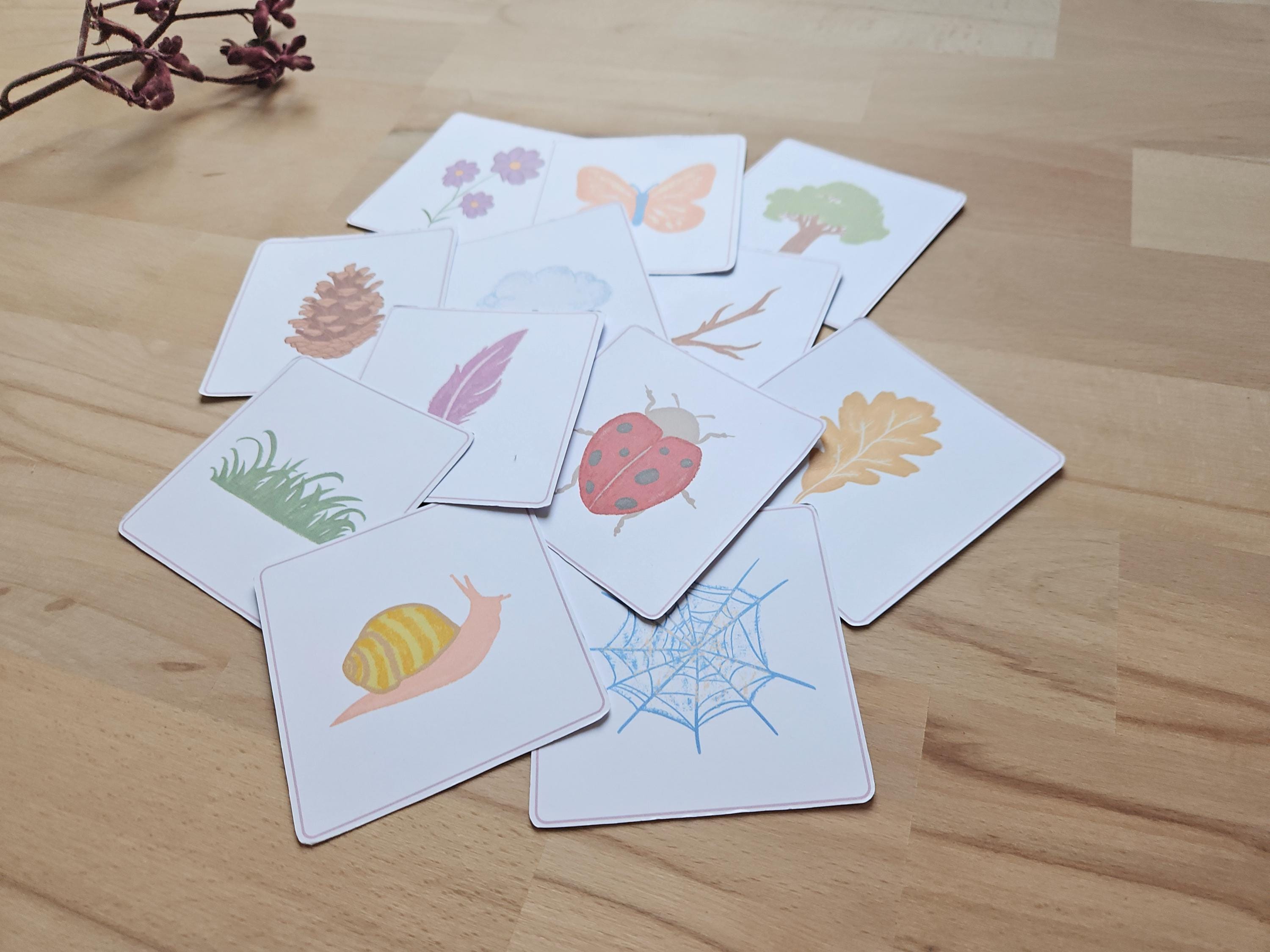 Nature Scavenger Hunt Printable Cards and Sheet | Kids Outdoor Activity ...