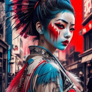 Geisha generated by Artificial Intelligence