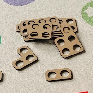 Ensemble Numicon en bois Montessori - Cadres mathématiques en bouleau de 1 à 10, coins arrondis sûrs, apprentissage précoce en classe et cadeau pour l'école à la maison