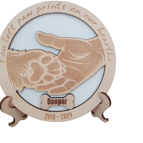 Personalized Pet Memorial Plaque by Craftygiftsplace