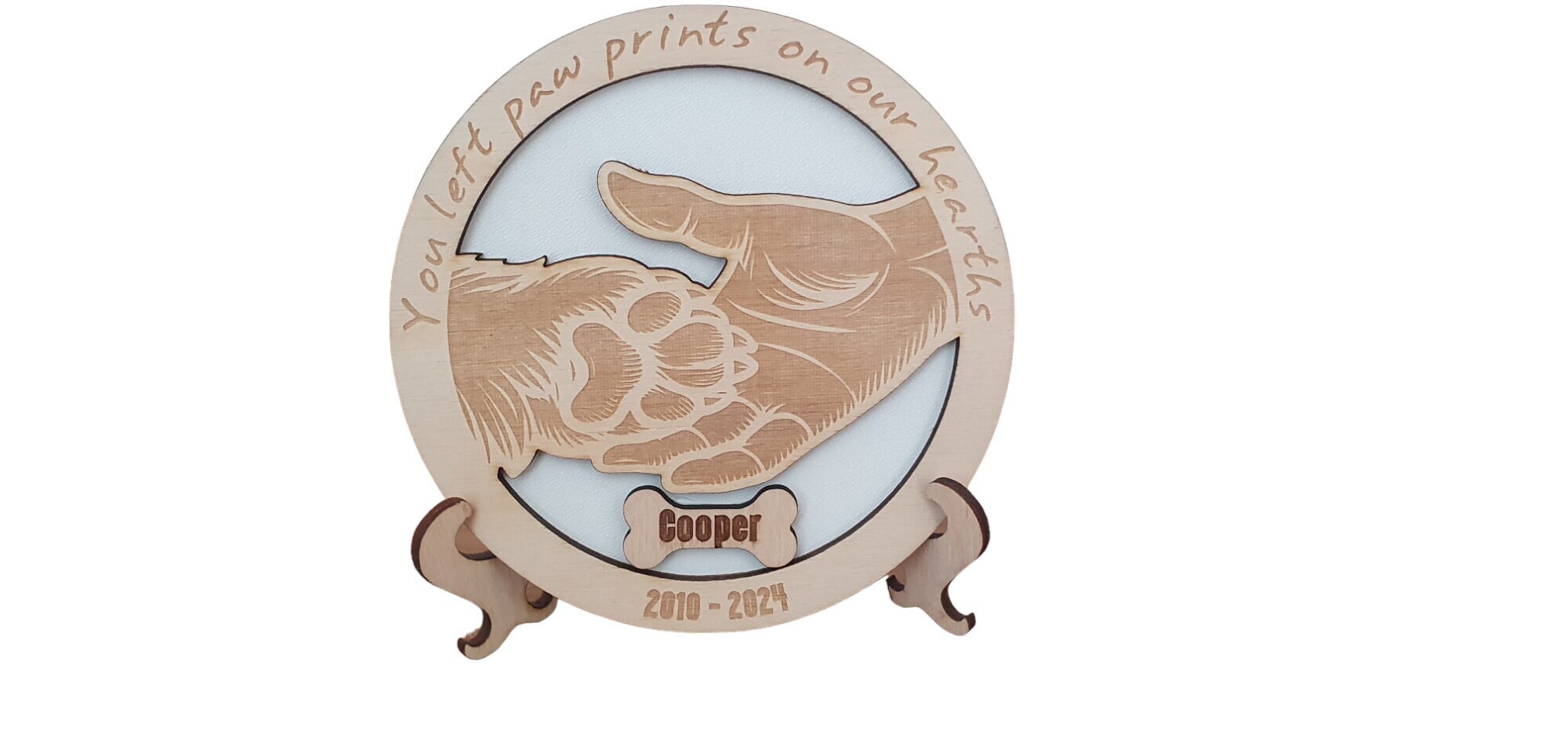 Gepersonaliseerde herinneringsplaat voor huisdier van Craftygiftsplace