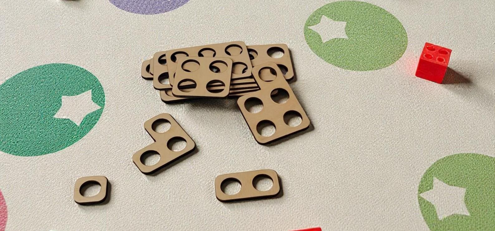 Montessori wooden numicon set for hands-on learning