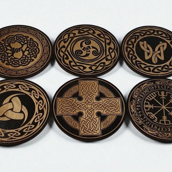 Viking houten onderzetters van Craftygiftsplace