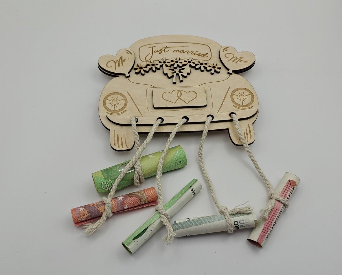 Trouwgeldhouder voor pasgetrouwden van Craftygiftsplace