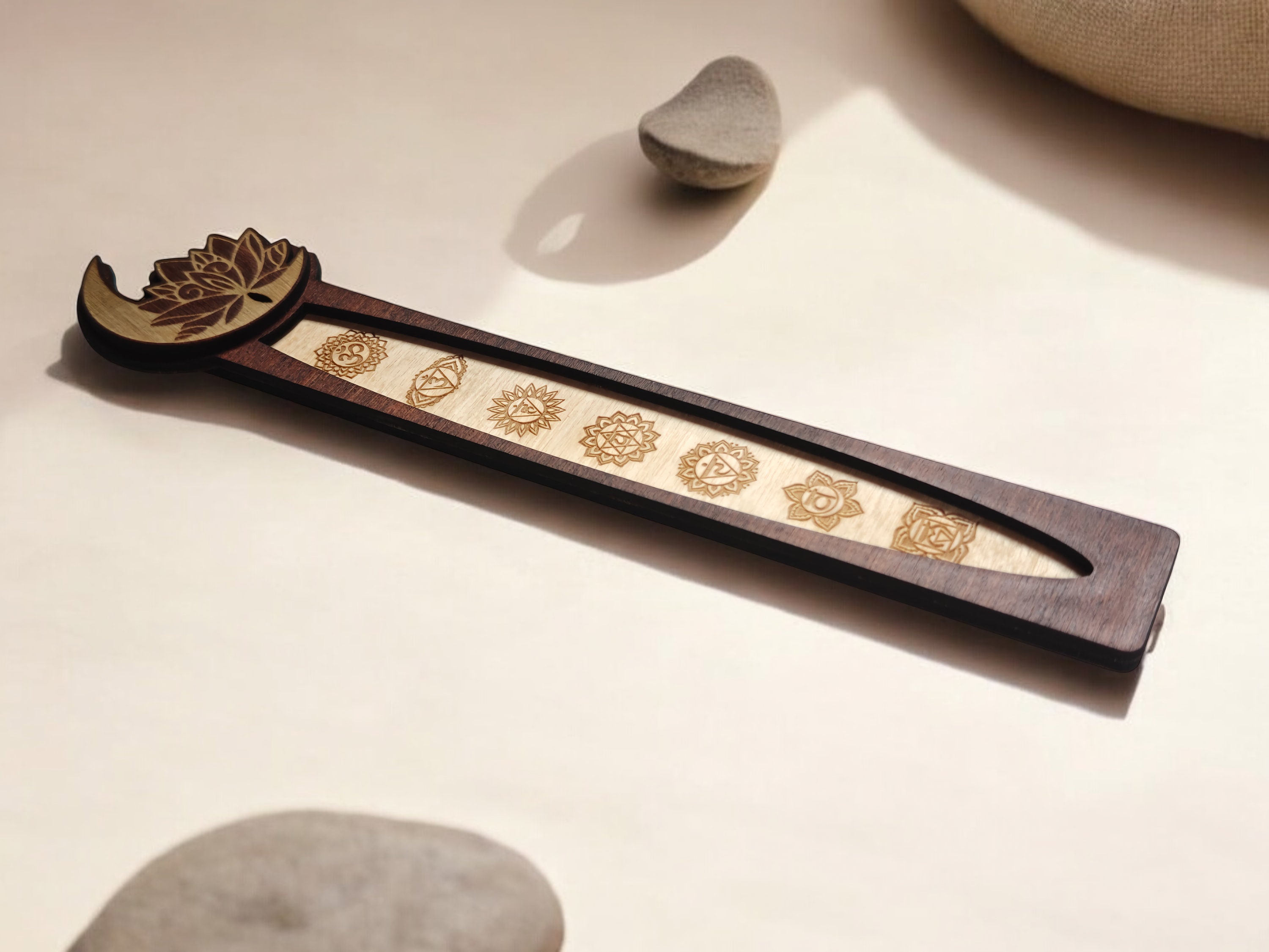 Berkenhouten wierookhouder van Craftygiftsplace