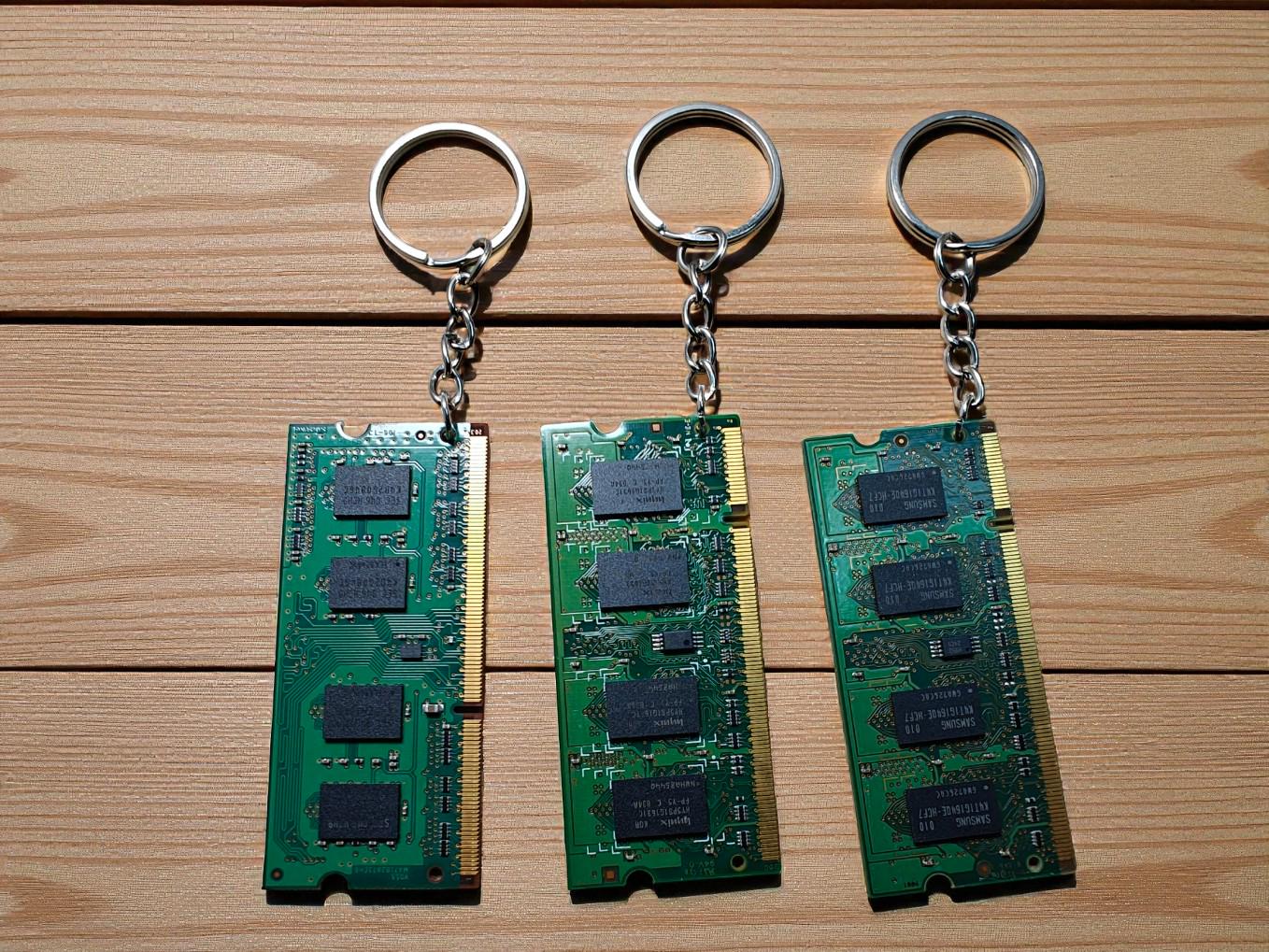 Upcycled RAM keychain for tech or gamer gifting