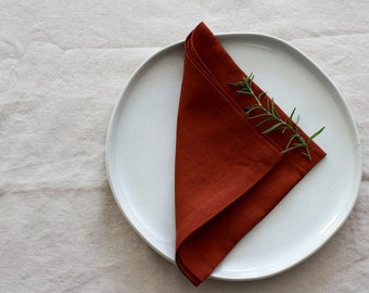 200 Pack Rust Cloth Napkin Cotton Napkins Set Of Napkins Wedding Bulk Cotton Napkins Dinner Napkins Original Gift Table Cotton Large napkin