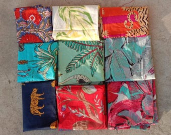 Hand Block Printed Cotton Napkins, Mix and Match Reusable Napkins