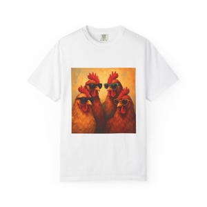 Cool Chickens T-Shirt, Funny Chicken Tee, Unisex Humor Shirt, Farm Animal Gift, Summer Fashion
