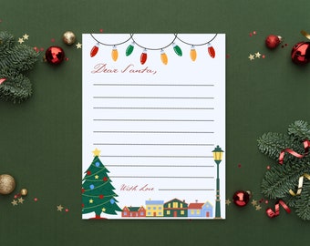 Toddler Letter to Santa, Printable Christmas List (A4 Sized)