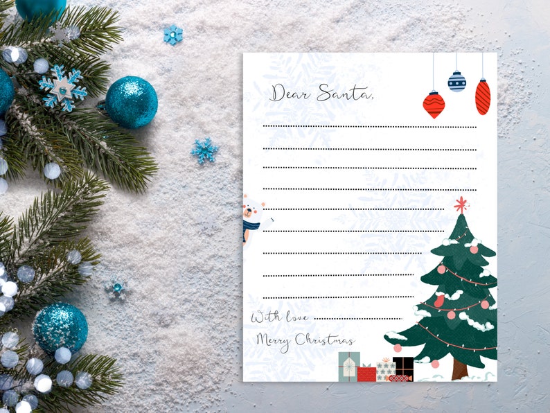 Traditional Father Christmas Letter Printable Kids Letter to - Etsy