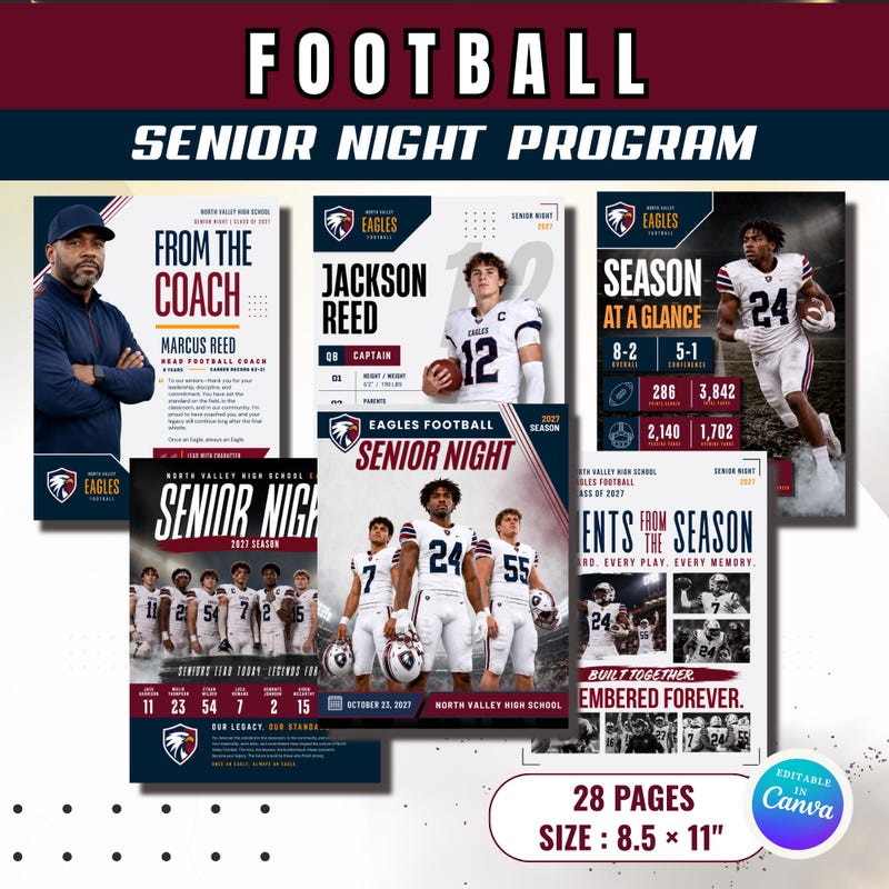 Senior Booklet Template - Etsy