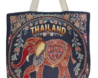 Chiang Mai, Elephant Sanctuary, Thailand Tote Bag - by Tabitha
