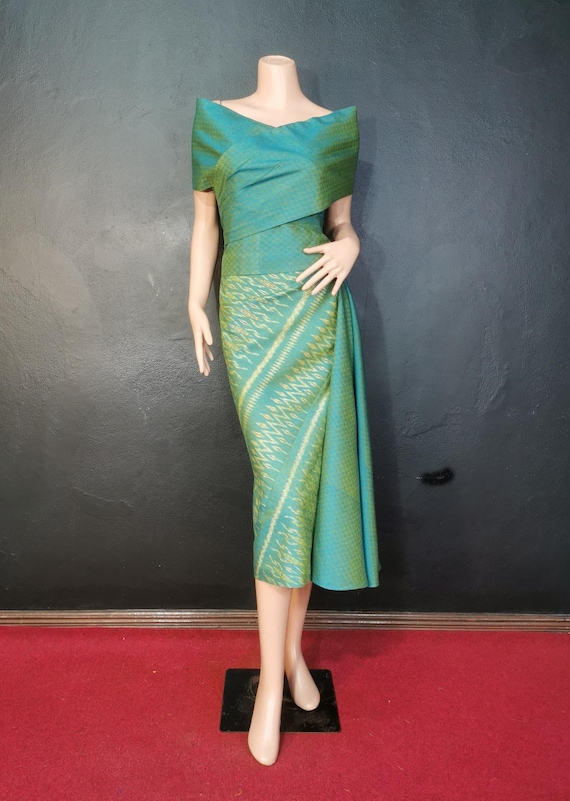 green emerald velvet dress PRIMROSE DRESS main image 1