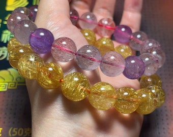 Bracciale Super Seven Crystal, pietra portafortuna e simbolo di ricchezza.