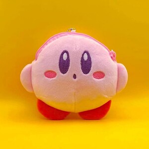 PoYo Plüsch Beutel - Niedlicher runder Plüsch Schlüsselanhänger - Kirby handgemachte Geldbörse
