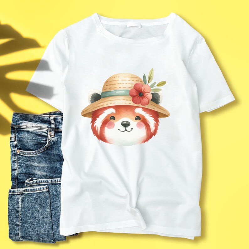 Summer Animals Clipart, Summer Watercolor Clipart, Hello Summer PNG