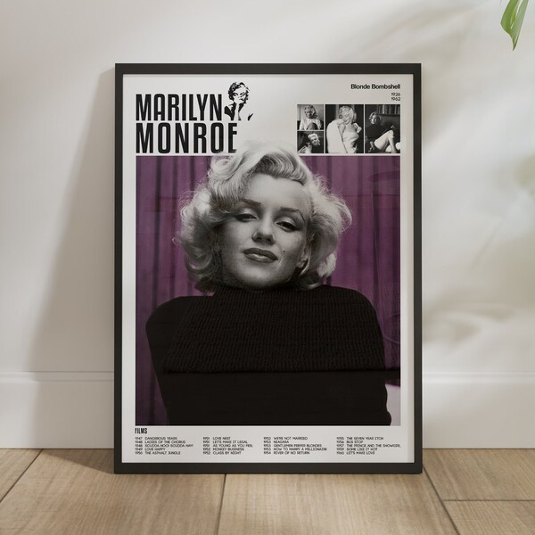 Marilyn Monroe , 18x24", FHD Wall Decor Wall Hangings, Wall Art, Museum Poster, Digital Download, Pop Art Print, Digital Print