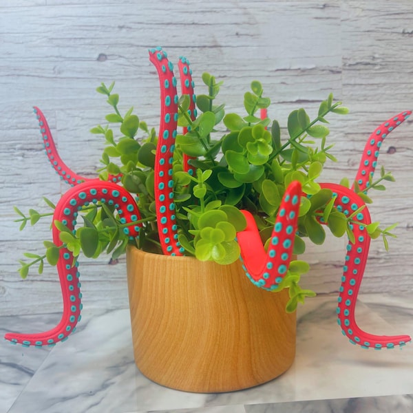 Octopus Tentacles Planter Decorations - Set of 8. House plant decor