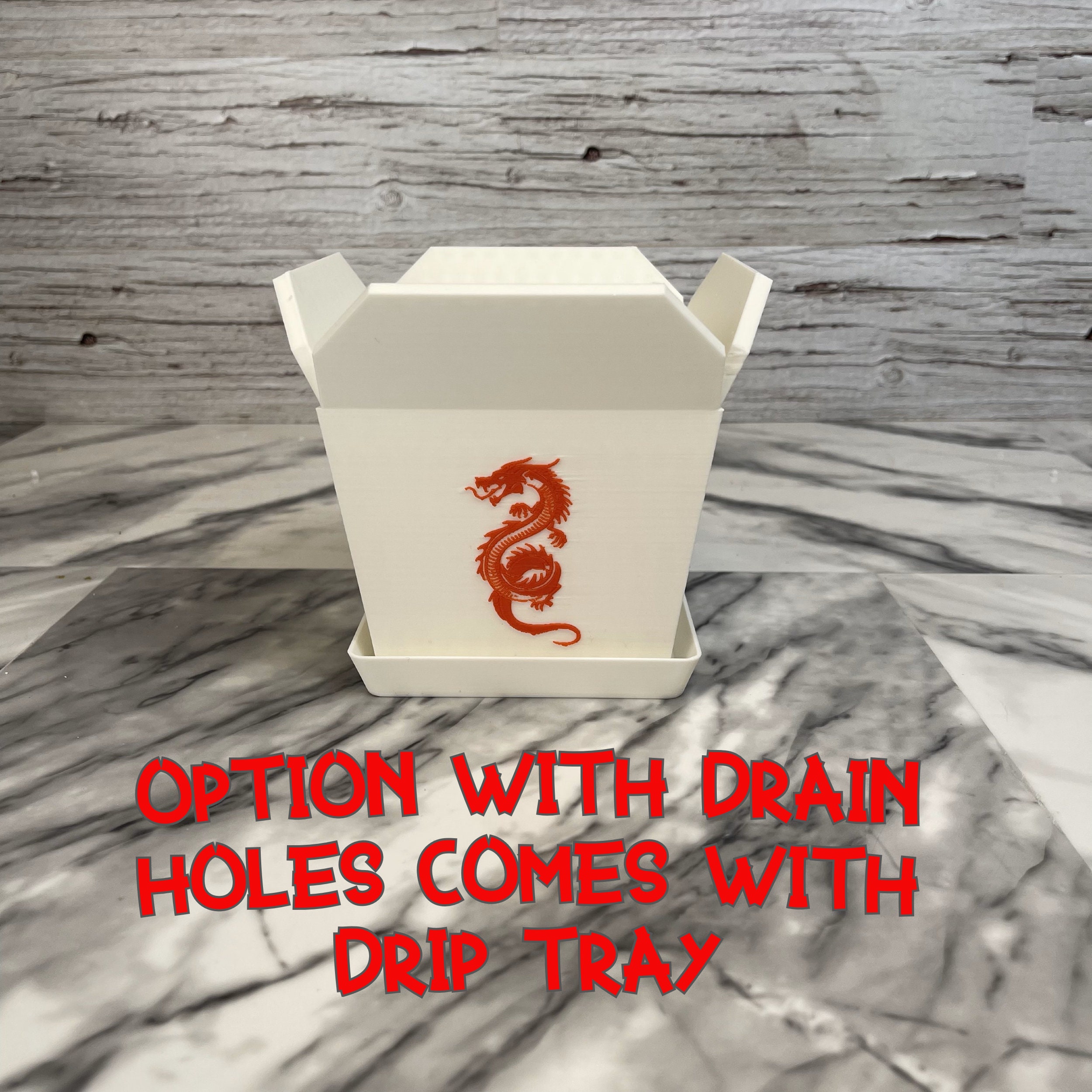 Chinese Takeout Box Planter With FREE CHOPSTICKS Etsy