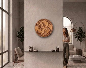 Hand-Carved Pine Wood Sign – Motivational Gym Decor
