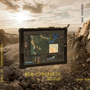 Cyberdeck Rugged Surface Pro with Dual Boot Kali & BlackArch