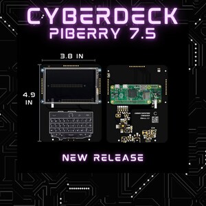 Cyberdeck Piberry 7.5 Raspberry Pi Zero Handheld - Etsy Canada