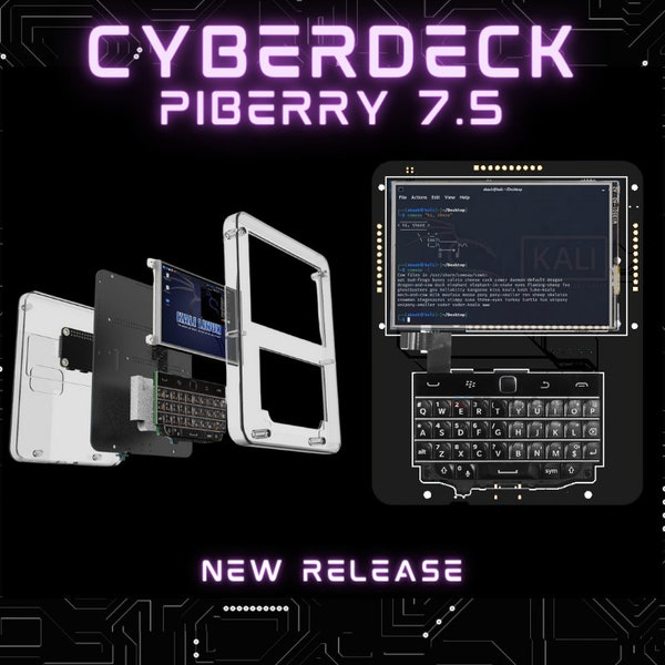 CyberDeck PiBerry 7.5 - Raspberry Pi Zero Handheld