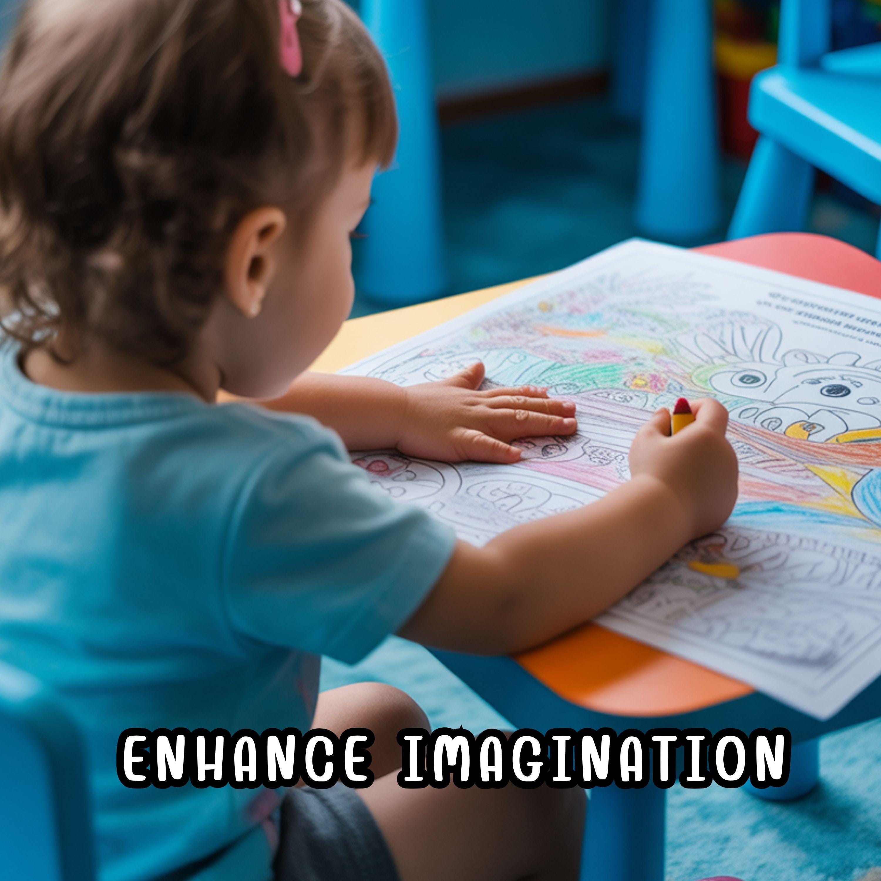 Kids Coloring Book Printable PDF Instant Download - Etsy