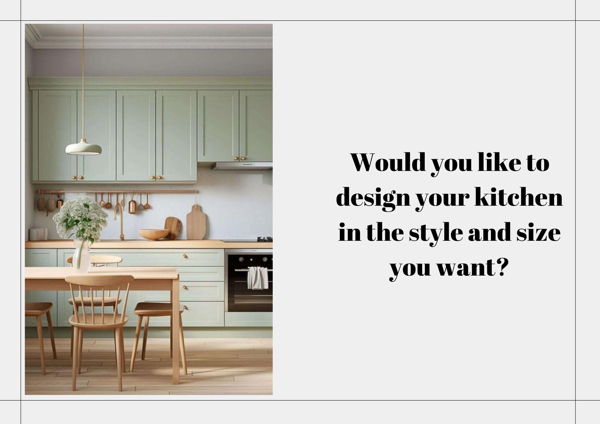Sage Green Kitchen Designs, Virtual Design Service, Minimalist Kitchen ...