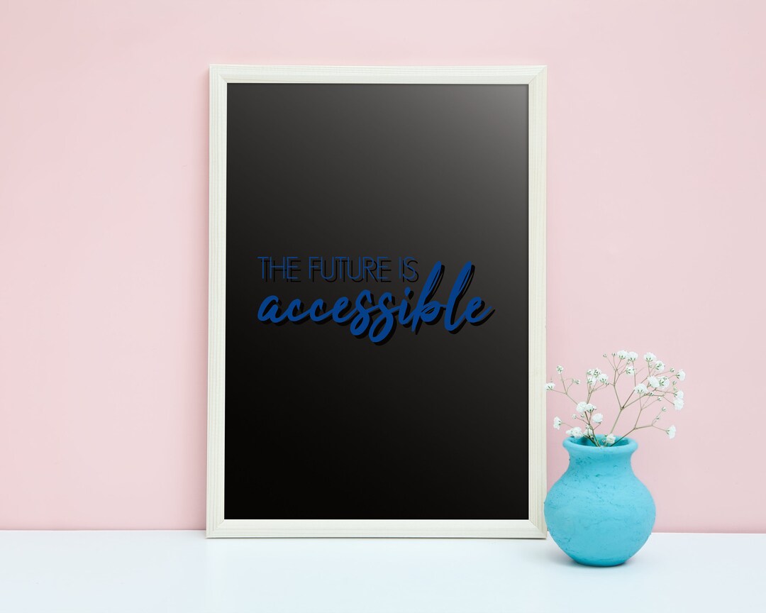 Accessibility Wall Art Disability Quote Decor Chronic Etsy