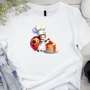 50 Ladybug Chef Clipart, Cute Cooking Insects PNG Collection, Adorable ...
