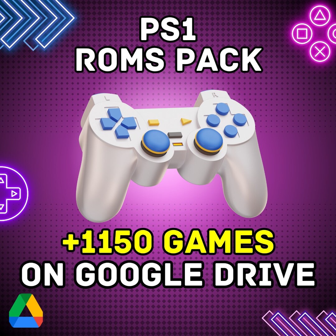 PS1 Roms 1150 Games Bundle Google Drive PSX Games Etsy