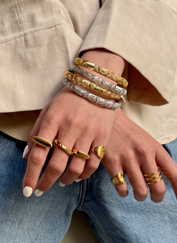 匿名24時間以内発送　GARNI Crockery Bangle Ｌ GARNIブレスレットcrockery bangle-L