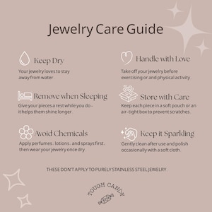 a guide on how to care for jewelry, providing instructions on how to properly care for different types of jewelry.