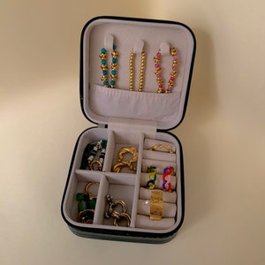 Boîte à bijoux boîte à bijoux portable porte bijoux rangement de bijoux accessoires image 4