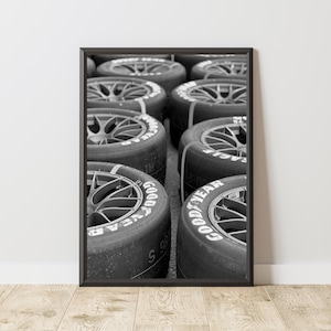 NASCAR Poster, NASCAR Print, NASCAR Wall Art, Nascar Tire Poster, Mechanic Wall Art, Motorsport Wall Art, Poster For Garage, Car Wall Art