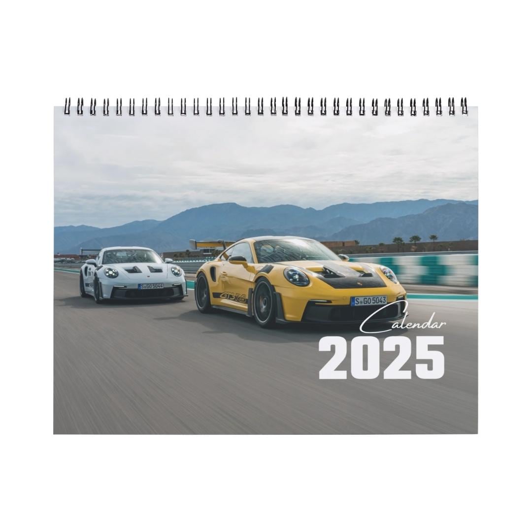 Porsche Calendar, Porsche 2025 Calendar, Porsche Wall Calendar, Porsche