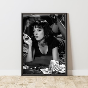 Pulp Fiction Poster, Pulp Fiction Print, Pulp Fiction Wall Art, Movie Wall Art, Cinema Wall Art, Classic Movie Poster, Vintage Movie Poster