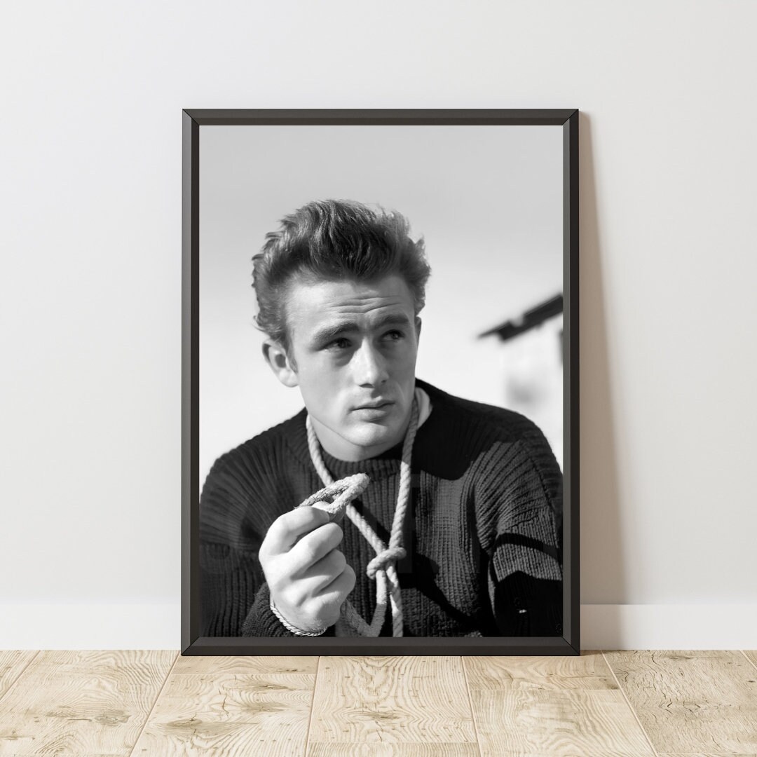 James Dean Poster, James Dean Print, James Dean Wall Art, Classic Movie