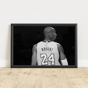 Kobe Bryant Poster, Kobe Bryant Print, Kobe Bryant Wall Art, Basketball Poster, Basketball Wall Art, Vintage NBA Poster, NBA Wall Art