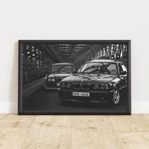 Vintage BMW Poster, Vintage BMW Print, Vintage BMW Wall Art, Vintage Car Poster, Motorsport Wall Art, Classic Car Wall Art