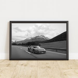 Ferrari F40 Poster, Vintage Ferrari Poster, Vintage Ferrari Print, Vintage Ferrari Wall Art, Classic Car Poster, Vintage Car Poster
