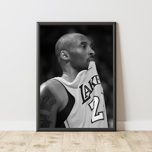 Kobe Bryant Poster, Kobe Bryant Print, Kobe Bryant Wall Art, Basketball Poster, Basketball Wall Art, Vintage NBA Poster, NBA Wall Art