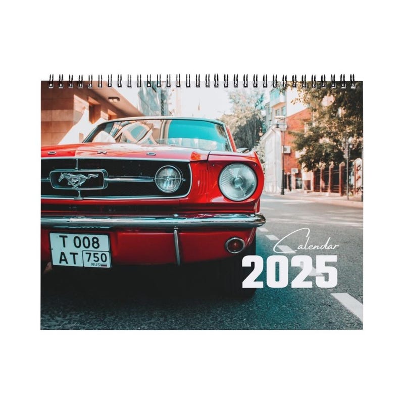 2025 Classic Cars Calendar Etsy