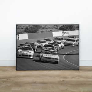 NASCAR Poster, NASCAR Print, NASCAR Wall Art, Vintage Motorsports Poster, Motorsport Wall Art, Nascar Race Track Poster, Vintage Nascar