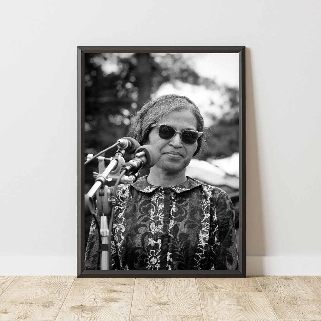 Rosa Parks Poster, Rosa Parks Print, Rosa Parks Wall Art, Politics ...