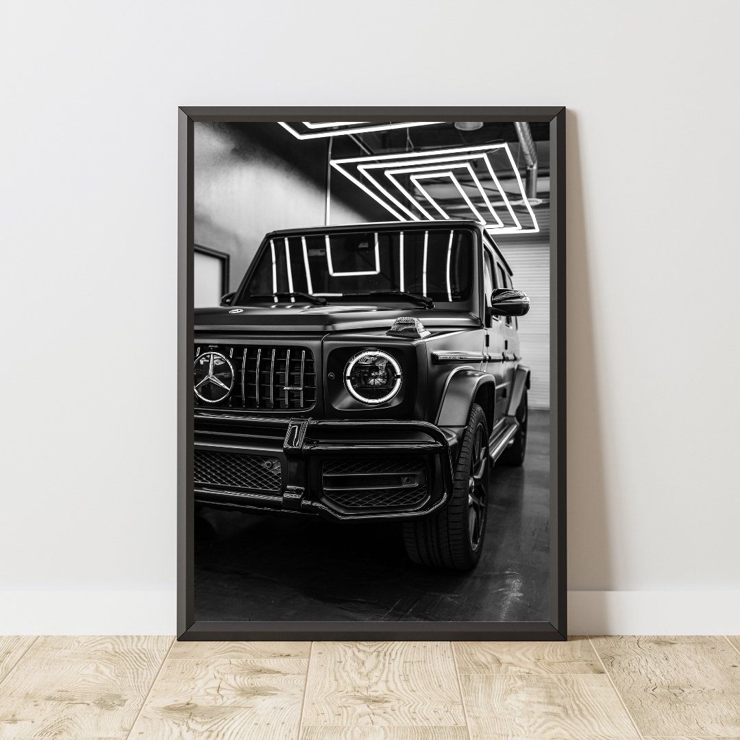 Mercedes- Benz Car Sticker Poster, Decorative Wall Poster, Poster For  Room/Hotel/Showrooms, Home Wall Decor