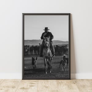 Cowboy Poster, Cowboy Print, Cowboy Wall Art, Western Poster, Western Print, Western Wall Art, History Poster, History Print, Horse Wall Art