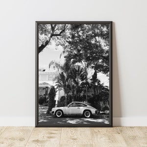 Vintage Porsche Poster, Vintage Porsche Print, Porsche Wall Art, Porsche 911 Poster, Porsche 911 Print, Classic Car Wall Art, Old Porsche